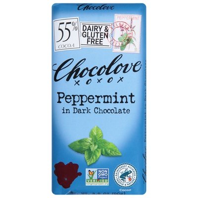 Chocolove Peppermint In Dark Chocolate 12/3.2 OZ [UNFI #0207373] [ebt]