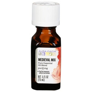Aura Cacia Pure Essential Oil Blend Purifying Medieval Mix 1/.5 OZ [UNFI #822775] T