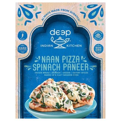 Deep Naan Pizza Spinach Paneer Medium Spice 12/8.5 OZ [UNFI #2504504] [ebt]