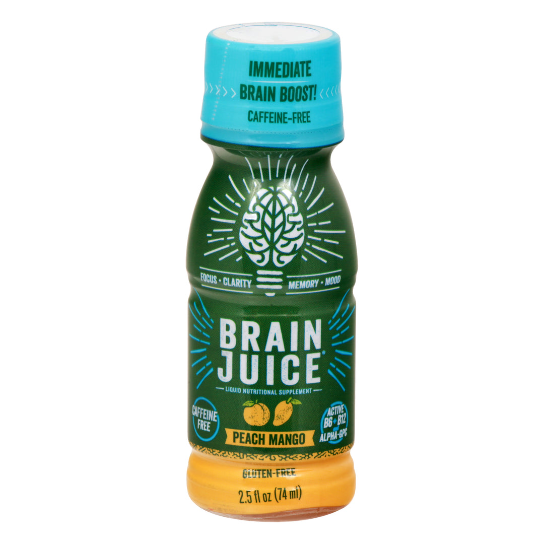 Brainjuice Juice Peach Mango 12/2.5 FZ [UNFI #2379790]