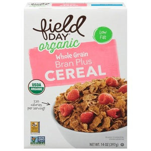 Field Day Cereal Organic Whole Grain Bran Plus 10/14 OZ [UNFI #1630144] [ebt]