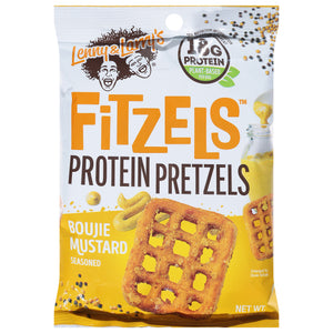 Lenny & Larrys Pretzels Protein Boujie Mustard Seasoned 8/3 OZ [UNFI #3038288] [ebt]
