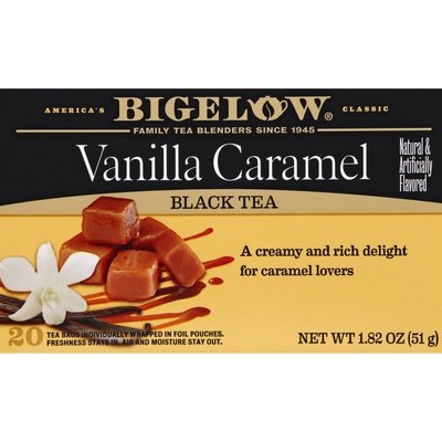 Bigelow Black Tea Vanilla Caramel Bags 6/20 Bag [UNFI #0888180] [ebt]