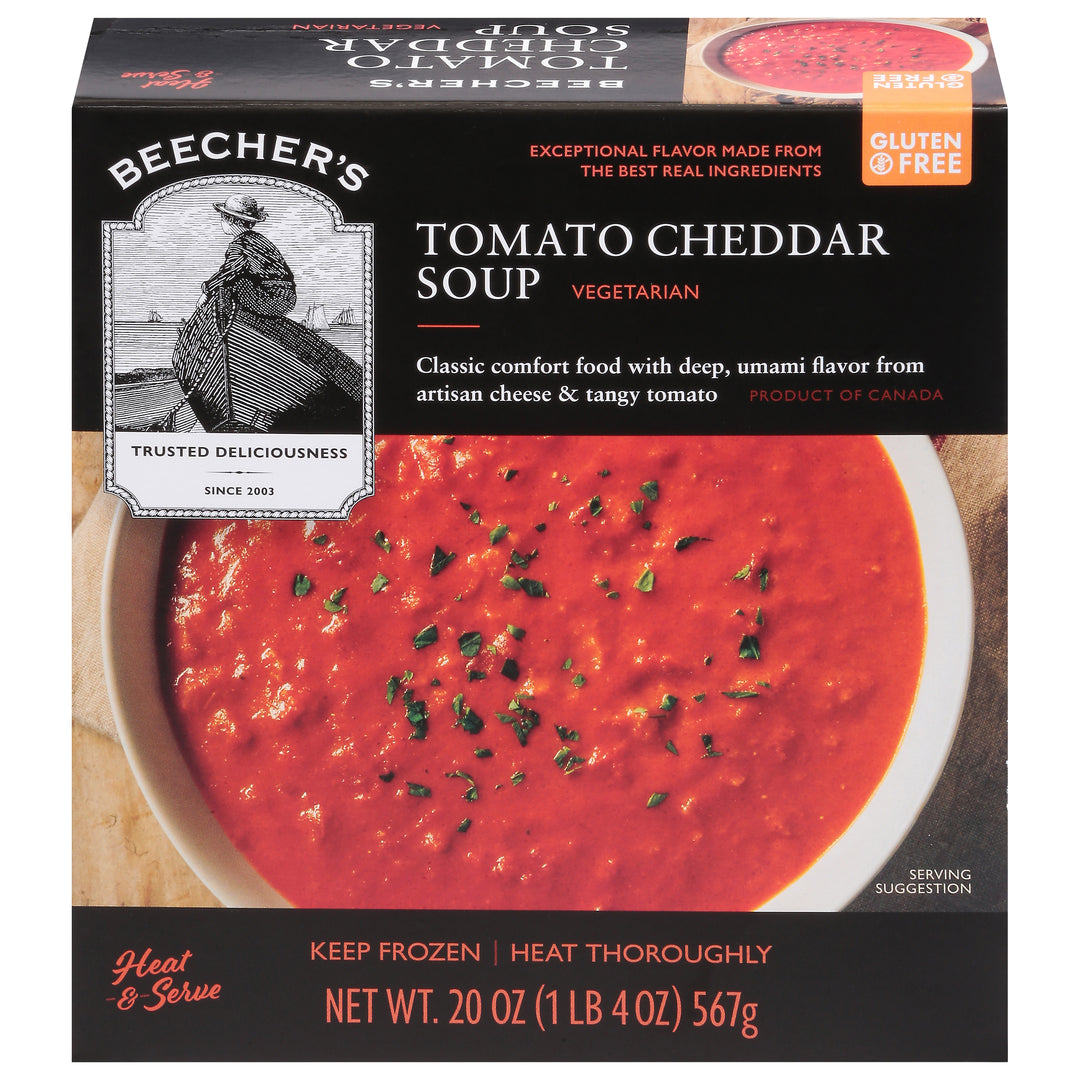 Beechers Soup Tomato Cheddar 8/20 FZ [UNFI #3018462] [ebt]