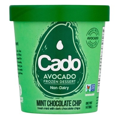 Cado Desserts Dessert Frozen Non-Dairy Mint Chocolate Chips 8/1 PINT [UNFI #2135192] [ebt]