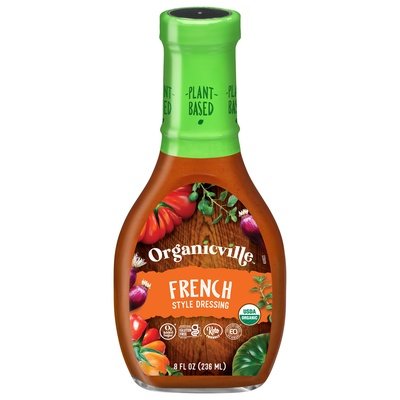 Organicville Dressing French Style 6/8 OZ [UNFI #0715581] [ebt]