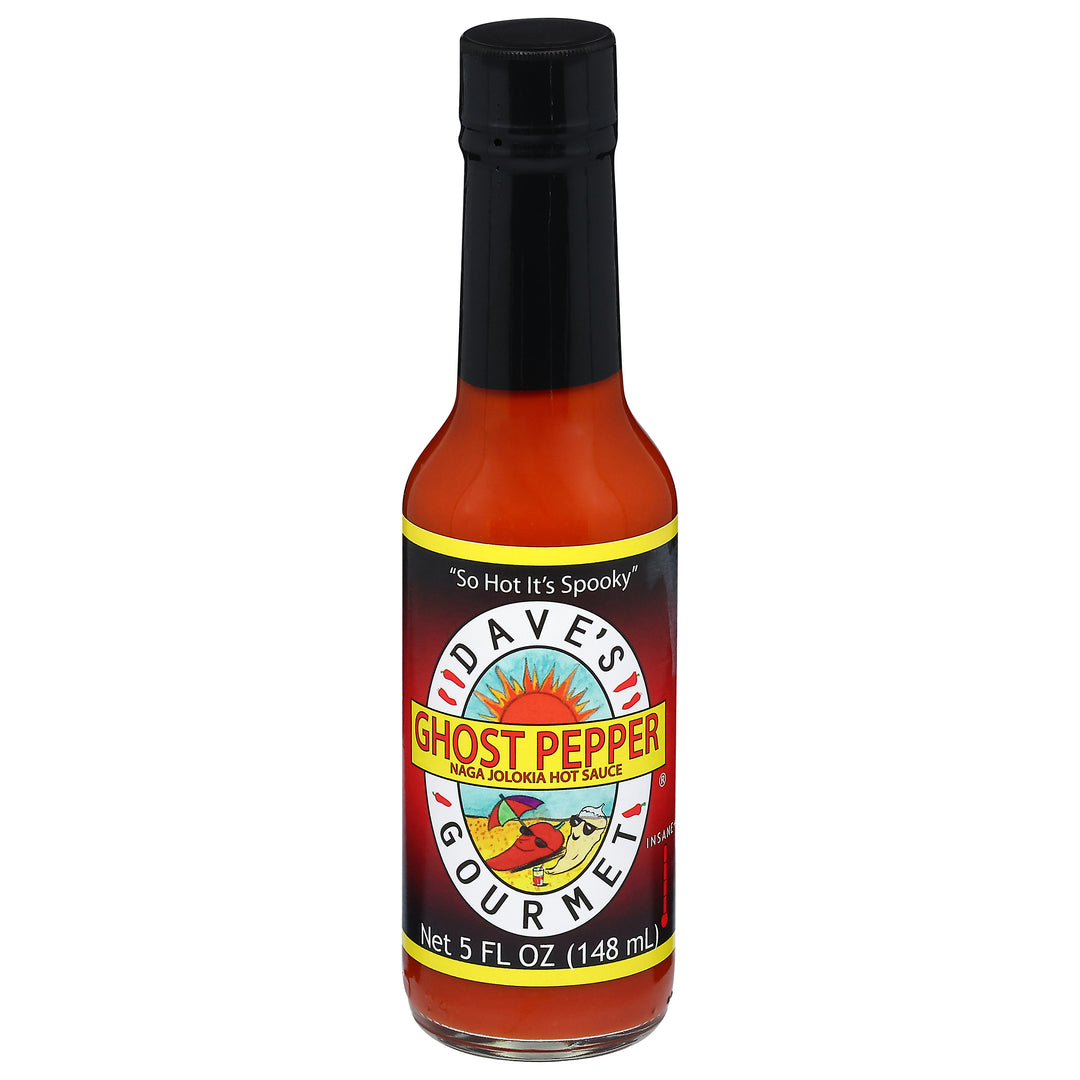 Daves Gourmet Hot Sauce Naga Jolokia Ghost Pepper Insane++ 6/5 FZ [UNFI #3172087] [ebt]
