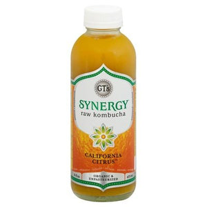 Gts Raw Kombucha California Citrus 12/16 OZ [UNFI #2701852] [ebt]