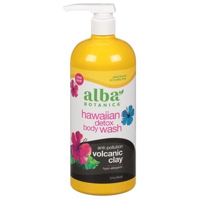 Alba Botanica Body Wash Hawaiian Detox Volcanic Clay 1/32 OZ [UNFI #2011898] T