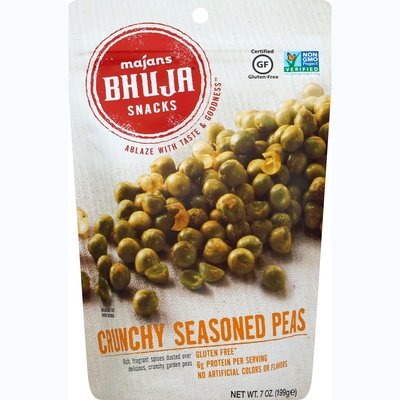 Bhuja Snacks Crunchy Seasoned Peas 6/7 OZ [UNFI #0248112] [ebt]