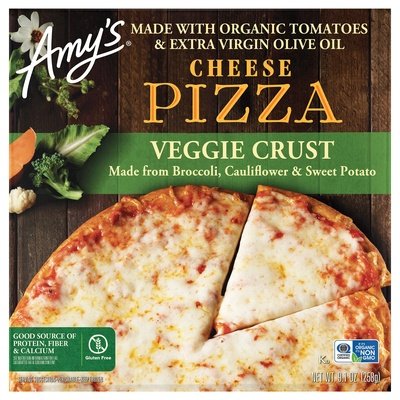 Amys Pizza Veggie Crust Cheese 8/9.1 OZ [UNFI #2537405] [ebt]
