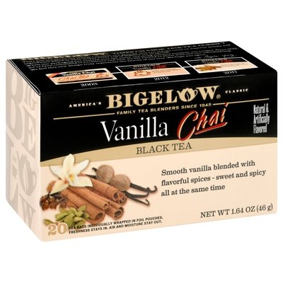 Bigelow Black Tea Vanilla Chai Bags 6/20 Bag [UNFI #0887042] [ebt]