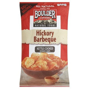 Boulder Canyon Potato Chips Kettle Cooked Hickory Barbeque 12/6.5 OZ [UNFI #1309640] [ebt]