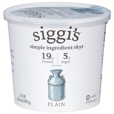 Siggis Yogurt Nonfat Plain 6/24 OZ [UNFI #1515394] [ebt]