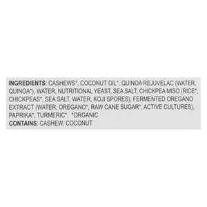 Nuts For Cheese Fermented Cashew Product Organic & Dairy-Free Smoky Gouda Style Wedge 6/4.23 OZ [UNFI #2724045] [ebt]