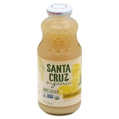 Santa Cruz Organic 100% Juice Pure Lemon 8/16 OZ [UNFI #2462646] [ebt]