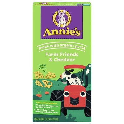 Annies Homegrown Pasta & Cheese Farm Friends & Cheddar 12/6 OZ [UNFI #1196153] [ebt]