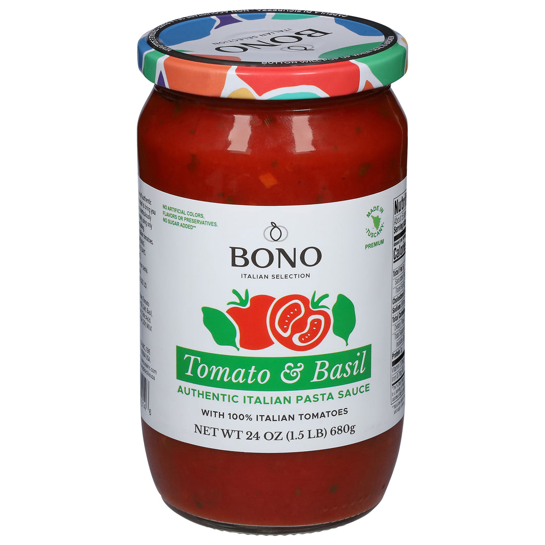 Bono Pasta Sauce Tomato & Basil 6/24 FZ [UNFI #2959948] [ebt]