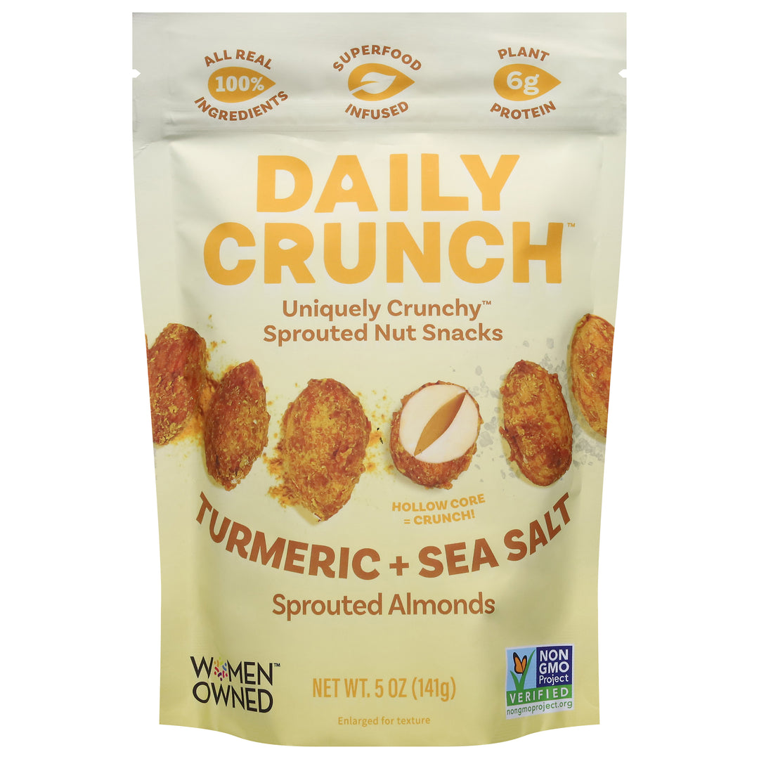 Daily Crunch Sprouted Almonds Turmeric + Sea Salt 6/4 OZ [UNFI #3099801] [ebt]