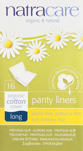 Natracare Panty Liners Long 1/16 CT [UNFI #1600097] T