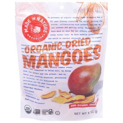 Made In Nature Mangoes Organic Dried 6/8 OZ [UNFI #1753979] [ebt]