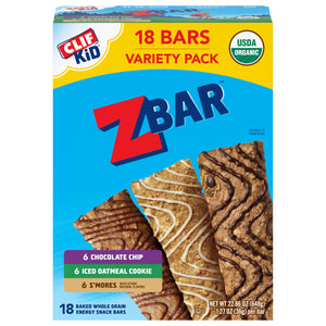 Clif Bar Energy Snack Bars Chocolate Chip/Iced Oatmeal Cookie/S'mores Variety Pack 4/22.86 OZ [UNFI #2741510] [ebt]