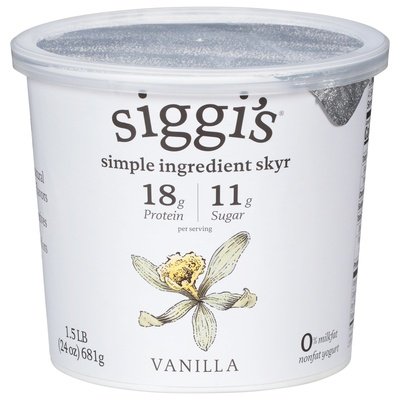 Siggis Yogurt Nonfat Vanilla 6/24 OZ [UNFI #1515410] [ebt]