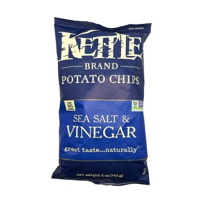 Kettle Brand Potato Chips Sea Salt & Vinegar Kettle 15/5 OZ [UNFI #681973] [ebt]